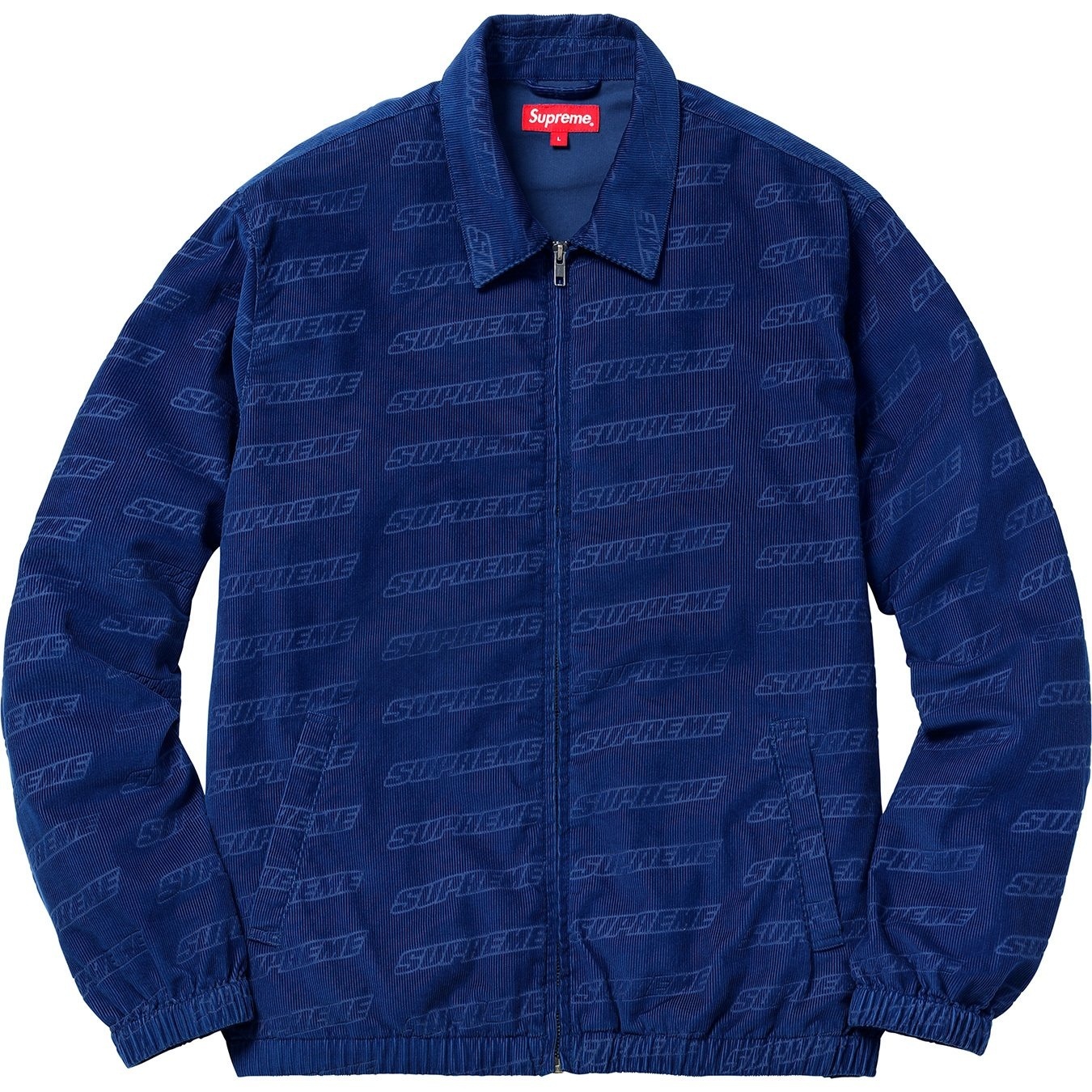 Debossed Logo Corduroy Jacket view 6